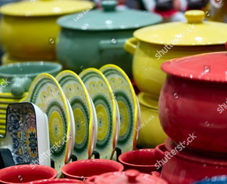 stock-photo-empty-plates-and-ceramic-pots-with-lid-on-wooden-table-set-elegant-porcelain-dishes-selective-1956574390-edit